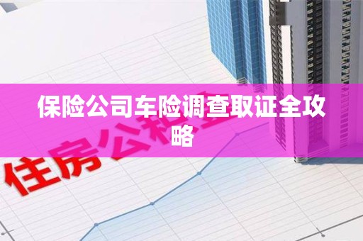 宁德保险公司车险调查取证全攻略